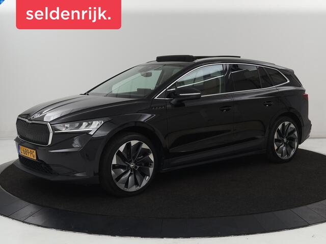 Skoda Enyaq iV 80 | SOH 91% | Panoramadak | Trekhaak | Leder | Stoelverwarming | Camera | Sfeerverlichting | Navigatie | Carplay | Cruise control | Full LED | Keyless | Getint glas