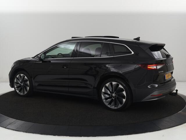 Skoda Enyaq iV 80 | SOH 91% | Panoramadak | Trekhaak | Leder | Stoelverwarming | Camera | Sfeerverlichting | Navigatie | Carplay | Cruise control | Full LED | Keyless | Getint glas