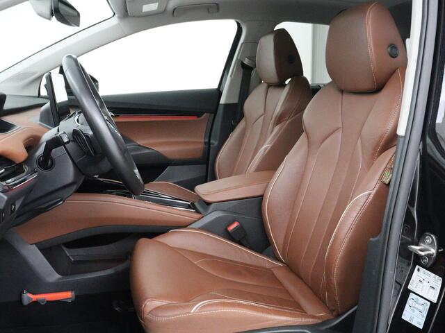 Skoda Enyaq iV 80 | SOH 91% | Panoramadak | Trekhaak | Leder | Stoelverwarming | Camera | Sfeerverlichting | Navigatie | Carplay | Cruise control | Full LED | Keyless | Getint glas