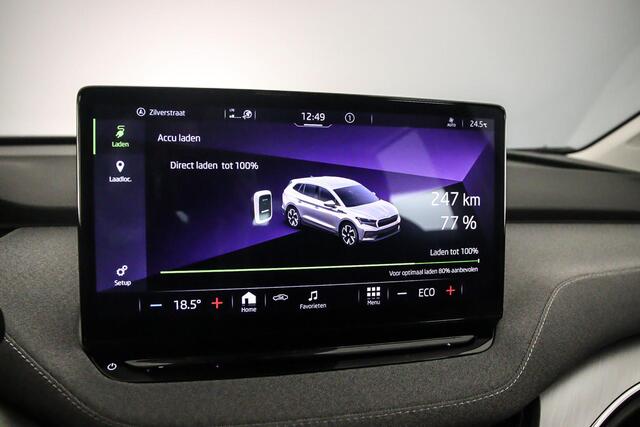 Skoda Enyaq iV 60 180pk Automaat Trekhaak, Adaptive cruise control, LED verlichting, Airco, DAB, App connect, Parkeersensor achter, Radio, Bluetooth