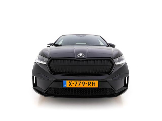 Skoda Enyaq iV Coupé 85 Sportline [ 3-Fase ] {SOH-95%} (INCL.BTW) *PANO | ADAPTIVE-CRUISE | LEATHER-ALCANTARA | FULL-LED | BLINDSPOT | HEATED-SPORTSEATS | CAMERA | KEYLESS | PRIVACY-GLASS | SHIFT-PADLLES | TOWBAR | 20''ALU*