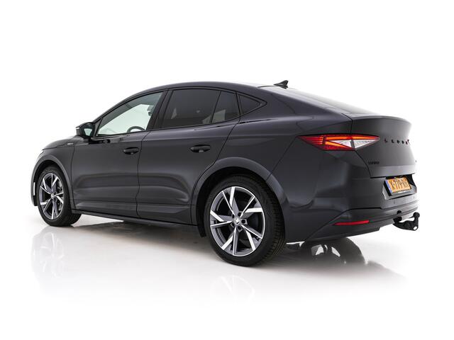 Skoda Enyaq iV Coupé 85 Sportline [ 3-Fase ] {SOH-95%} (INCL.BTW) *PANO | ADAPTIVE-CRUISE | LEATHER-ALCANTARA | FULL-LED | BLINDSPOT | HEATED-SPORTSEATS | CAMERA | KEYLESS | PRIVACY-GLASS | SHIFT-PADLLES | TOWBAR | 20''ALU*