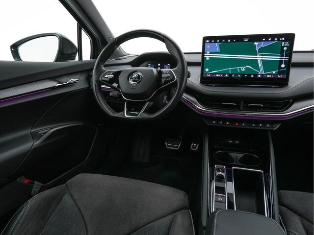 Skoda Enyaq iV Coupé 85 Sportline [ 3-Fase ] {SOH-95%} (INCL.BTW) *PANO | ADAPTIVE-CRUISE | LEATHER-ALCANTARA | FULL-LED | BLINDSPOT | HEATED-SPORTSEATS | CAMERA | KEYLESS | PRIVACY-GLASS | SHIFT-PADLLES | TOWBAR | 20''ALU*
