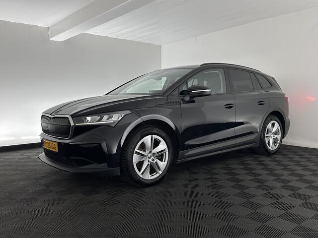 Skoda Enyaq iV 60 [ 3-Fase ] (INCL-BTW) *LEATHER-FABRIC | FULL-LED | DIGI-COCKPIT | CAMERA | KEYLESS | NAVI-FULLMAP | AMBIENT-LIGHT | ECC | HEATED-COMFORTSEATS | PRIVACY-GLASS | DAB+ | PDC | CRUISE | 19"ALU*