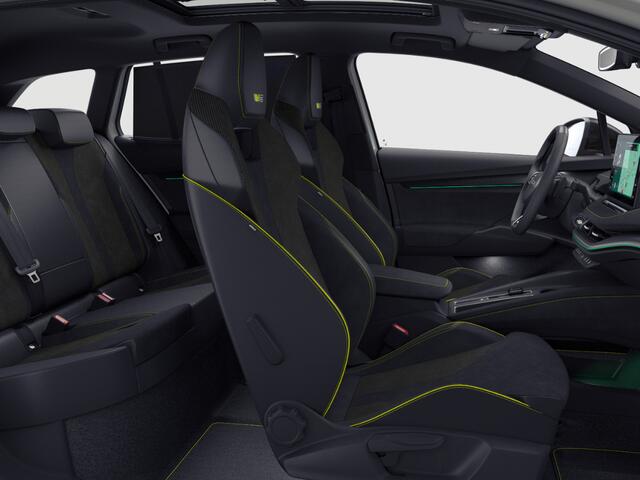 Skoda Enyaq iV RS Elektromotor 250 kW / 340 PK SUV Elektrische 21'' vision velgen | Panoramisch schuif/kanteldak | 3.000,- inruilbonus!!