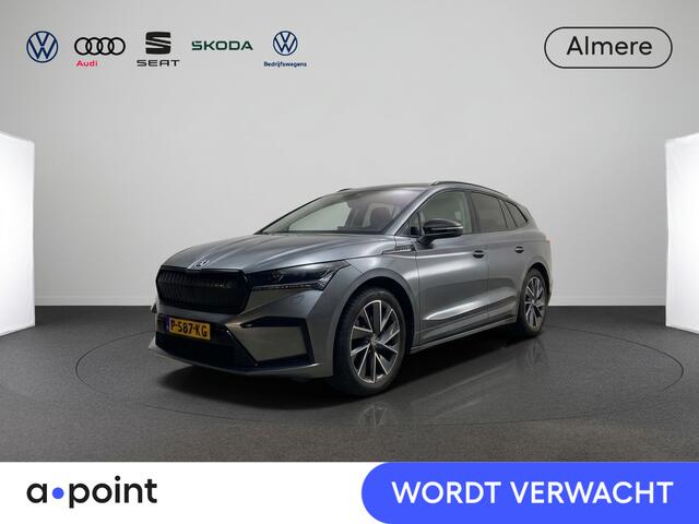 Skoda Enyaq iV 60 Sportline 180 pk | SOH 92,41% | Navigatie | Parkeersensoren | Achteruitrijcamera | Adaptieve cruise control | Autom. airco (3 zones) | Stoel/stuur verwarming |