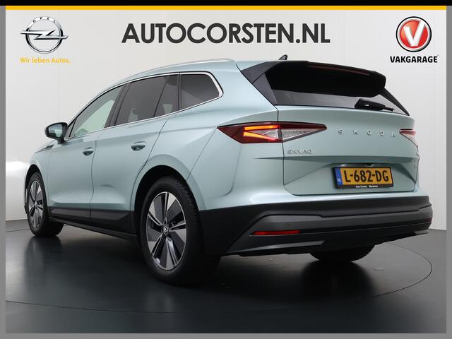 Skoda Enyaq iV 80 SOH 90% Panoramadak 3-Zone Ecc Adap.Cruise Camera Navi Apple Carplay Android Auto Pdc Stoel+Stuurverwarming Lmv Led Privacy Glas Keyless advanced Dodehoek detectie File assistent Verkeersbord detectie 1e Eigenaar Dealeronderhouden Origineel Nederlandse