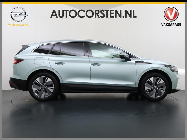 Skoda Enyaq iV 80 SOH 90% Panoramadak 3-Zone Ecc Adap.Cruise Camera Navi Apple Carplay Android Auto Pdc Stoel+Stuurverwarming Lmv Led Privacy Glas Keyless advanced Dodehoek detectie File assistent Verkeersbord detectie 1e Eigenaar Dealeronderhouden Origineel Nederlandse