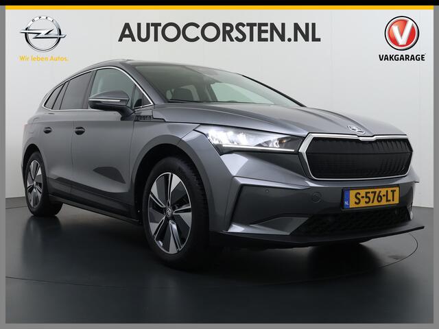 Skoda Enyaq iV 60 Panoramadak Trekhaak Navi Ecc Camera Apple Carplay Android Auto Cruise Control SOH 89,6% Elek.Achterklep Stuurverwarming Bluetooth Led Keyless advanced 1.000KG Trekgewicht 1e Eigenaar Origineel Nederlandse Auto