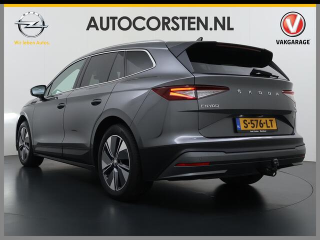 Skoda Enyaq iV 60 Panoramadak Trekhaak Navi Ecc Camera Apple Carplay Android Auto Cruise Control SOH 89,6% Elek.Achterklep Stuurverwarming Bluetooth Led Keyless advanced 1.000KG Trekgewicht 1e Eigenaar Origineel Nederlandse Auto