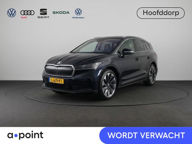 Skoda Enyaq iV 60 180 pk | SOH 93,53% | Navigatie | Parkeersensoren | Achteruitrijcamera | Lederen bekleding | Matrix LED koplampen | Autom. airco (3 zones) | Stoelverwarming |