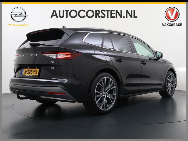 Skoda Enyaq iV 80 SOH 95% Trekhaak 3-Zone Ecc Stuur+Stoelverwarming Lmv 21" Camera Apple Carplay Android Auto Keyless advanced Pdc Led Privacy Glas P-Assist DAB Isofix Rijstrooksensor 1.000KG Trekgewicht 1e Eigenaar Origineel Nederlandse Auto