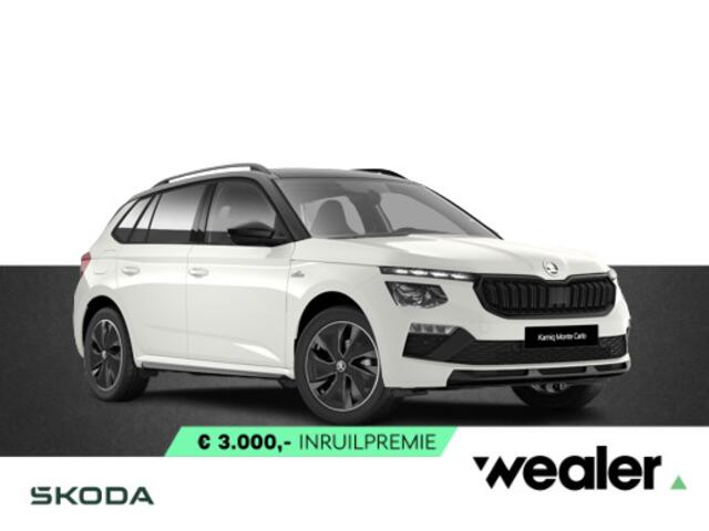 Skoda Kamiq Monte Carlo 1.0 TSI 115 PK DSG | Trekhaak | Winterpakket | 17" Lichtmetalen velgen | Zwart dak |
