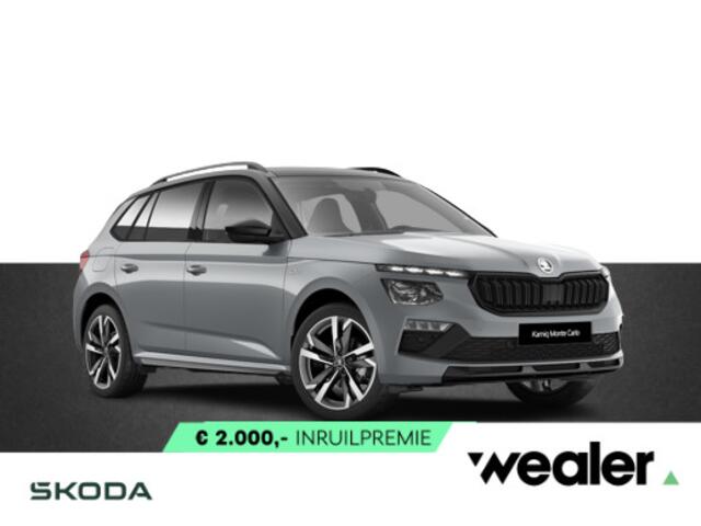 Skoda Kamiq Monte Carlo 1.0 TSI 115 PK | Winterpakket | 18" Lichtmetalen velgen | Adaptieve cruise control | Zwart dak |