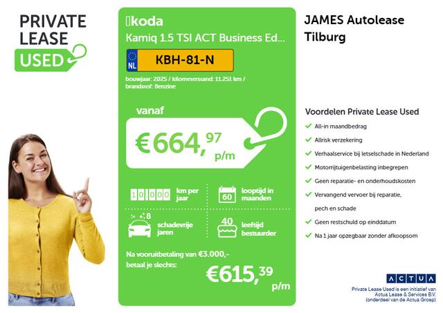 Skoda Kamiq 1.5 TSI ACT Business Edition VIRTUAL | AD-CRUISE | EL-ACHTERKLEP | WINTER-PACK