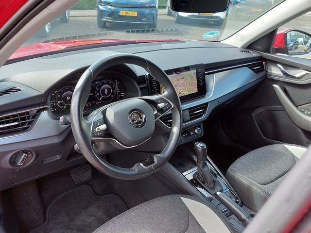 Skoda Kamiq 1.0 TSI 110pk DSG Business Edition | Origineel NL | Navi | Apple Carplay+Android Auto | Clima | Adap.Cruise | Led Koplampen | Stoelverwarming | Pdc V+A | Privacy Glass | 16''lm | Trekhaak
