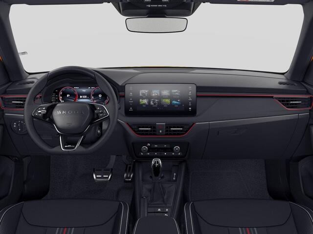 Skoda Kamiq Monte Carlo 1.0 TSI 115 pk 7 versn. DSG | 115 pk 7 vers. DSG | Wegklapbare Trekhaak | Navigatie Pakket | Travel Assist Plus | Winter Pakket | 18 inch Lichtmetalen Velgen Ursa Monte Carlo, Zwart