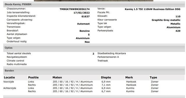 Skoda Kamiq 1.5 TSI 150Pk Automaat ACT Business Edition / Trekhaak / Pdc.+Camera / Airco-ecc./ Navigatie /
