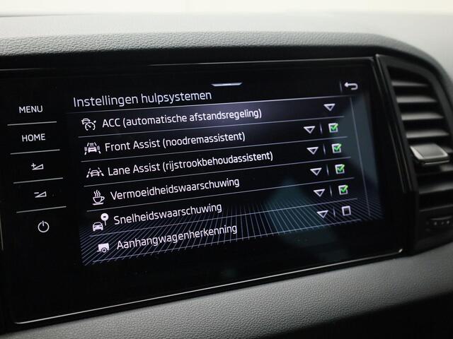 Skoda Karoq 1.5TSI/150PK ACT Sportline DSG · Navigatie · Trekhaak · Apple/Android Car Play · Camera · Einde garantie 11-03-2029 of 60000km.