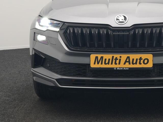Skoda Karoq 1.5 TSI ACT Sportline Business DSG 150pk | Adaptive Cruise | Camera | Matrix LED | RS Sportstoelen Verwarmd | 18"L.M | Adaptive Onderstel | Keyless | Sfeerverlichting | Apple Carplay | Virtual | Navigatie | DAB |