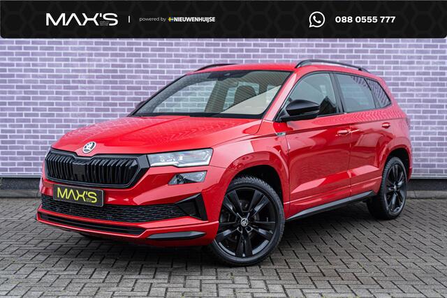 Skoda Karoq 1.5 TSI 150pk DSG Sportline Business | Adaptive Cruise Control | LED Matrix koplampen | Trekhaak | Achteruitrijcamera | Virtual Cockpit | 18" LM-velgen | Apple Carplay |