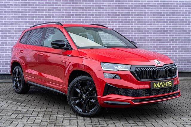 Skoda Karoq 1.5 TSI 150pk DSG Sportline Business | Adaptive Cruise Control | LED Matrix koplampen | Trekhaak | Achteruitrijcamera | Virtual Cockpit | 18" LM-velgen | Apple Carplay |