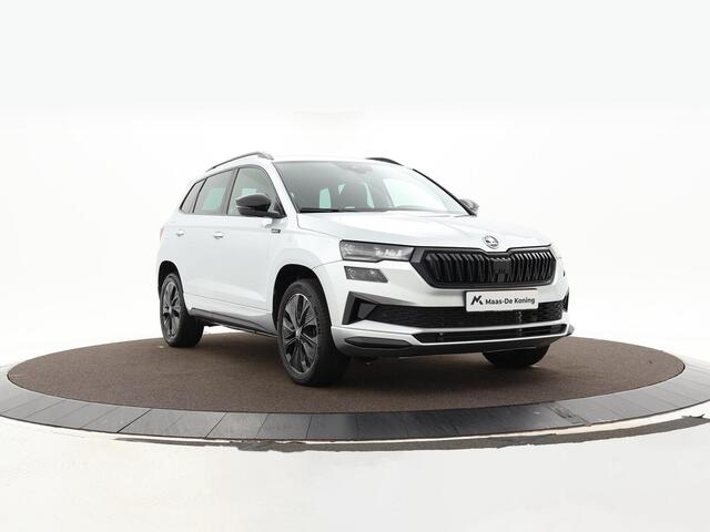 Skoda Karoq 1.5TSI/150PK DSG ACT Sportline · Camera · Elek. Trekhaak · Elek. Achterklep · Apple/Android Car Play · Navigatie · 18'' Inch · Garantie t/m 27-02-2029 of 60.000km