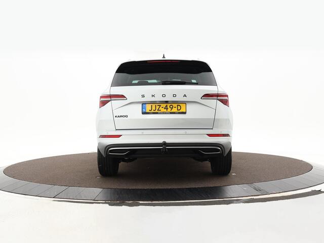 Skoda Karoq 1.5TSI/150PK DSG ACT Sportline · Camera · Elek. Trekhaak · Elek. Achterklep · Apple/Android Car Play · Navigatie · 18'' Inch · Garantie t/m 27-02-2029 of 60.000km
