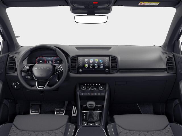 Skoda Karoq Sportline Ultimate 1.5 TSI ACT 150 pk 7 versn. DSG | Wegklapbare Trekhaak | Travel Assist Pakket Plus | Virtual Pedal | 19 Inch Velgen Sagitarius Aero