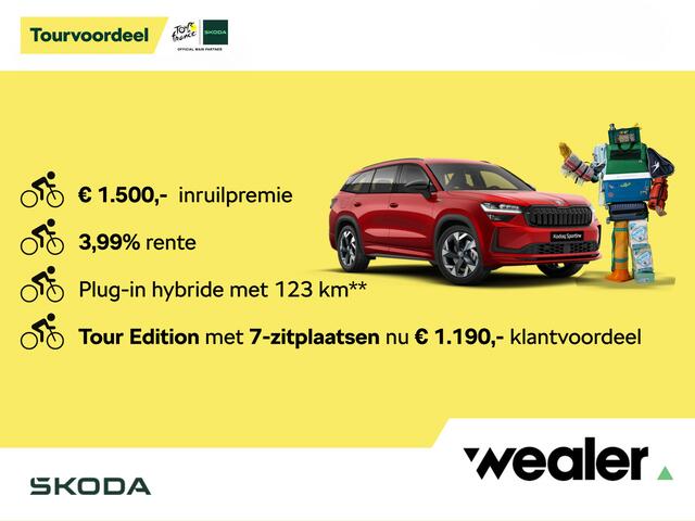 Skoda Kodiaq Sportline Business 1.5 TSI PHEV 204 DSG | Automaat | Trekhaak | Panorama dak | LED-Matrix | 19" Lichtmetalen velgen |
