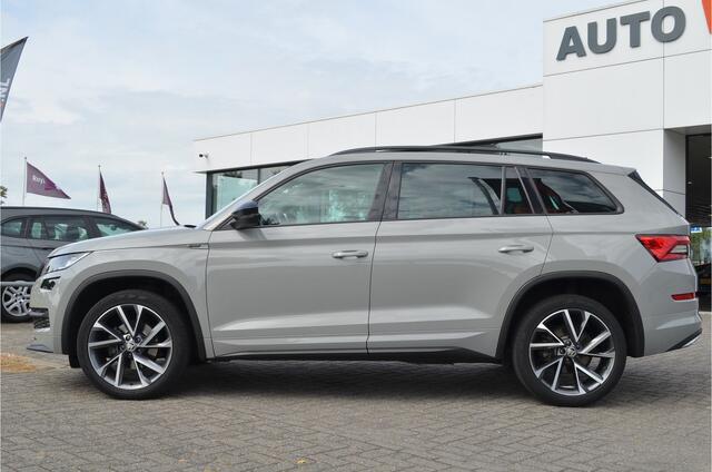 Skoda Kodiaq 1.5 TSI Sportline Memory stoel | Virtual cockpit | Keyless | Elektr trekhaak | Stuur + Stoelverwarming | Carplay | DAB | a.Camera | Adaptive cruise | Dodehoeksensor