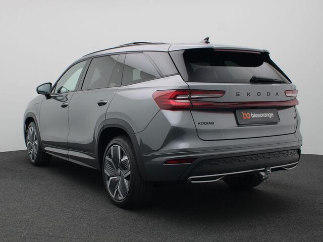 Skoda Kodiaq 1.5 TSI PHEV Sportline Business 204PK DSG Pano-schuifdak, matrix led, trekhaak, Canton sound, adaptive cruise, side assist, stoelverwarming voor & achter, stuurwielverwarming, keyless, alarm, 20" lichtmetaal