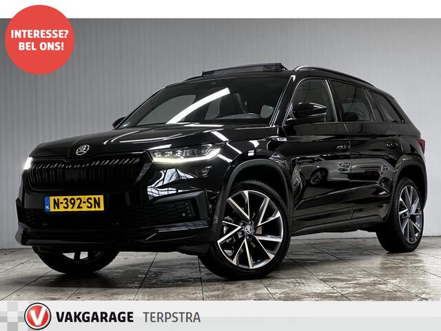Skoda Kodiaq 1.5 TSI Sportline Business/ Pano Dak/ Schaalstoelen/ Zwarte Hemel/ Virtual Cockpit/ LED Koplampen/ Stoelverw V+A/ Stuurverw./ Audio-Premium/ Apple+Android/ DAB+/ Elek.Stoel+Memory/ Keyless/ Camera/ 20''LMV/ PDC.
