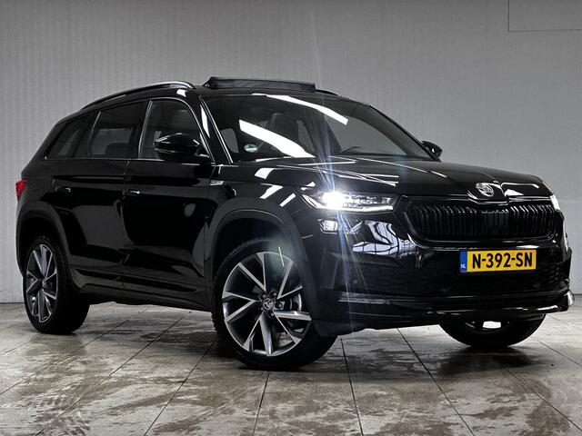 Skoda Kodiaq 1.5 TSI Sportline Business/ Pano Dak/ Schaalstoelen/ Zwarte Hemel/ Virtual Cockpit/ LED Koplampen/ Stoelverw V+A/ Stuurverw./ Audio-Premium/ Apple+Android/ DAB+/ Elek.Stoel+Memory/ Keyless/ Camera/ 20''LMV/ PDC.