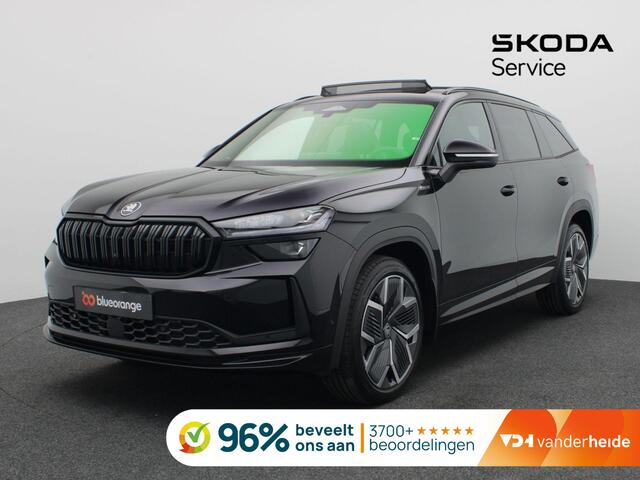 Skoda Kodiaq 1.5 TSI MHEV Sportline Business 7p 150PK DSG Pano-Schuifdak, Trekhaak, 360gr. Camera, 20" LM Velgen, Canton Audio, Memorystoelen, Side Assist, Keyless, Virtual Pedal, Winter Pakket, Matrix LED-Verlichting