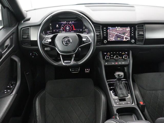 Skoda Kodiaq 1.5 TSI Sportline | Panoramadak | Trekhaak | Adaptive cruise | Stoelverwarming | Camera | Keyless | Alcantara | Full LED | Carplay | Navigatie | Canon Sound | Sfeerverlichting | Virtual Cockpit