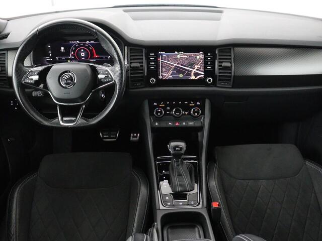 Skoda Kodiaq 1.5 TSI Sportline | Panoramadak | Trekhaak | Adaptive cruise | Stoelverwarming | Camera | Keyless | Alcantara | Full LED | Carplay | Navigatie | Canon Sound | Sfeerverlichting | Virtual Cockpit