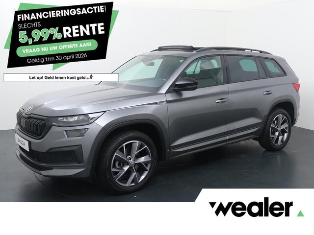 Skoda Kodiaq 1.5 TSI Sportline Business 7p. | 150 PK | Automaat | Trekhaak wegklapbaar | Panoramadak | Navigatiesysteem | 19" LM velgen | 3e zitrij |