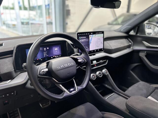 Skoda Kodiaq 1.5 TSI PHEV 204 pk Sportline | Stoelverw. | Stuurverw. | El. a. klep | El. verst. stoel + geh. | LED | 19" | Keyles entry |