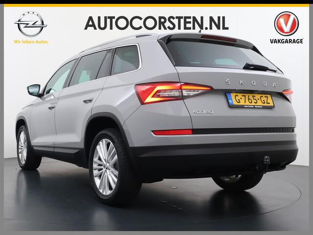 Skoda Kodiaq 1.5TSI Autom. Trekhaak Adap.Cruise Panoramadak Virtual Cockpit Camera Canton®-Audio Stoelverwarming 3-Zone Ecc Navi Apple Carplay Android Auto Pdc Business Ed. Led Lmv Bluetooth Isofix Regen-Lichtsensor 1.800KG Trekgewicht Zeer Complete Auto