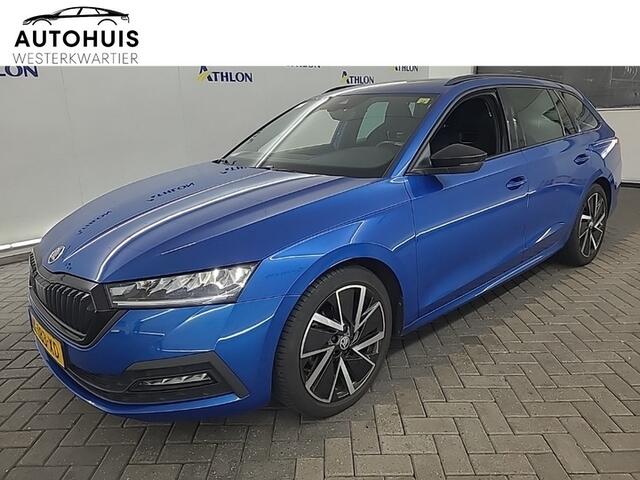 Skoda OCTAVIA Combi 1.0 e-TSI 110PK DSG Sport Business LED Climate control Sportstoelen Stuurverwarming 18" Velgen
