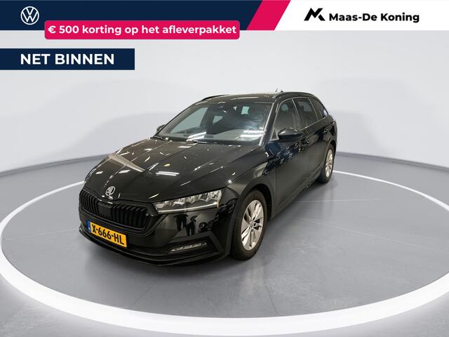 Skoda OCTAVIA Combi 1.0 e-TSI 110pk DSG Sport Business · Apple/Android Car Play · Elek. Trekhaak · Cruise Control · P-Sensoren · 16'' Inch · Garantie t/m 19-11-2027 of 100.000km