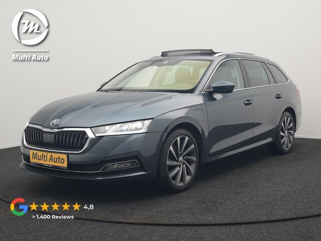 Skoda OCTAVIA Combi 1.4 TSI Sportline Business Plug In Hybrid 204pk Dealer O.H PHEV | Panodak | Adaptive Cruise | Lederen Sportstoelen Massage & Memory | Head Up | Virtual | Camera & Parkassist | 18"L.M | Keyless |