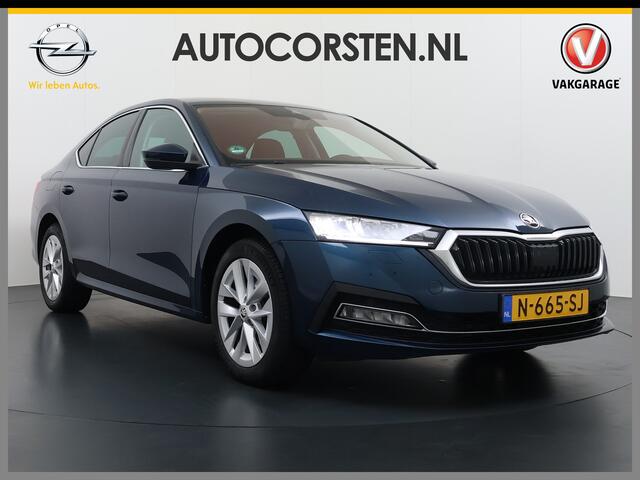 Skoda OCTAVIA e-TSI AUT Trekhaak Adap.Cruise Camera Navi Ecc Apple Carplay Android Auto Virtual Cockpit Business Edition Plus Elek.Achterklep Stoelverwarming voor+achter Lmv DAB Led Keyless advanced Dodehoek detector 1e Eigenaar Origineel Nederlandse Auto Mild-Hybrid