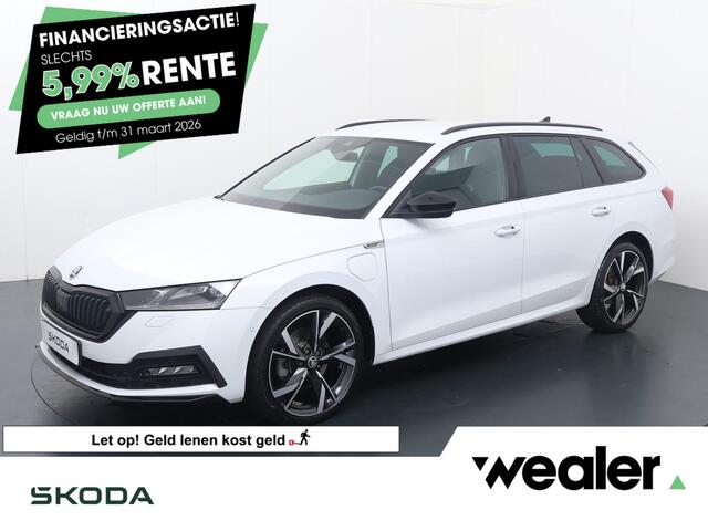 Skoda OCTAVIA Combi 1.4 TSI iV PHEV Sportline Business | 204 PK | SoH 97% | Automaat | Climate control | Stoelverwarming | 19" LM velgen |