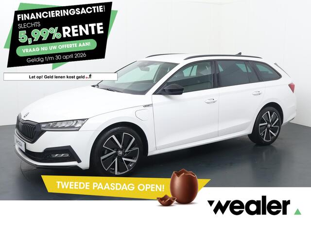 Skoda OCTAVIA Combi 1.4 TSI iV PHEV Sportline | 204 PK | SoH 91% | Adaptive cruise control | Head up display | Stoel verwarming | Navigatiesysteem |