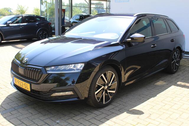 Skoda OCTAVIA Combi 1.0 TSI Sport Business | Incl. 12 maanden Garantie | Cruise controle | Climate controle | Parkeersensoren achter | Keyless entry/start | Navigatie | Elektrische kofferbakklep | Apple CarPlay/Android Auto | Sfeerverlichting | Origineel NL Auto | NAP 