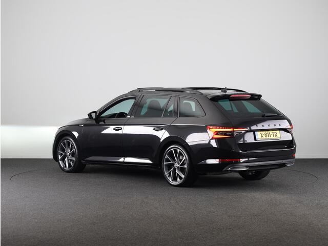 Skoda SUPERB Combi 1.5 TSI ACT Sportline Business 150 pk Automaat (DSG) | Verlengde garantie | Navigatie | Panoramadak | Parkeersensoren | Adaptieve cruise control | Elektr. voorstoelen met memory | Stoelverwarming v/a |