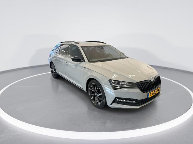 Skoda SUPERB Combi 1.5 TSI 150pk DSG ACT Sportline Business · Keyless · Camera · Apple/Android Car Play · Navigatie · Elek.Bestuurderstoel · Elek. Achterklep · 18'' Inch · Garantie t/m 30-07-2027 of 100.000km