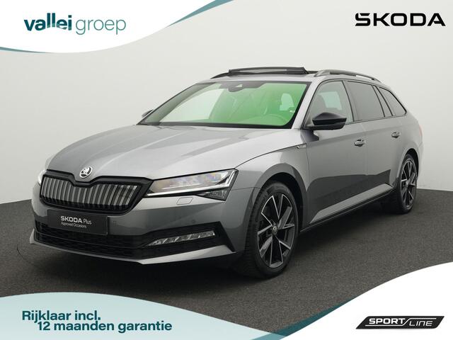 Skoda SUPERB Combi 1.4 TSI iV 218 pk DSG Sportline Business | Panoramadak | Trekhaak | Navigatie Columbus | Adaptief onderstel | Rondomzicht camera